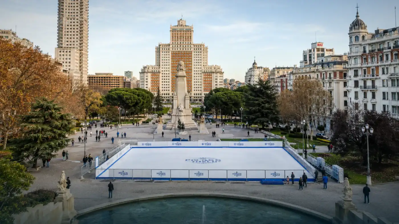Pista de hielo de alquiler en Madrid