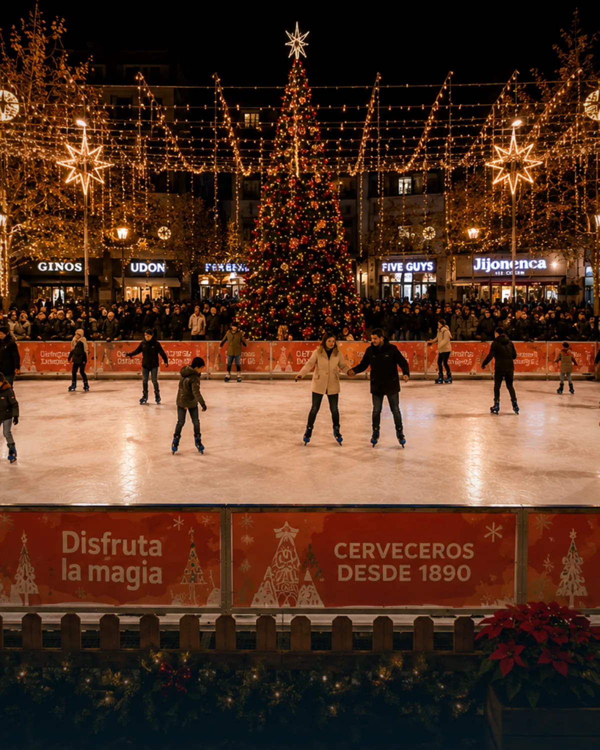 Pista de hielo sintético en Lleida